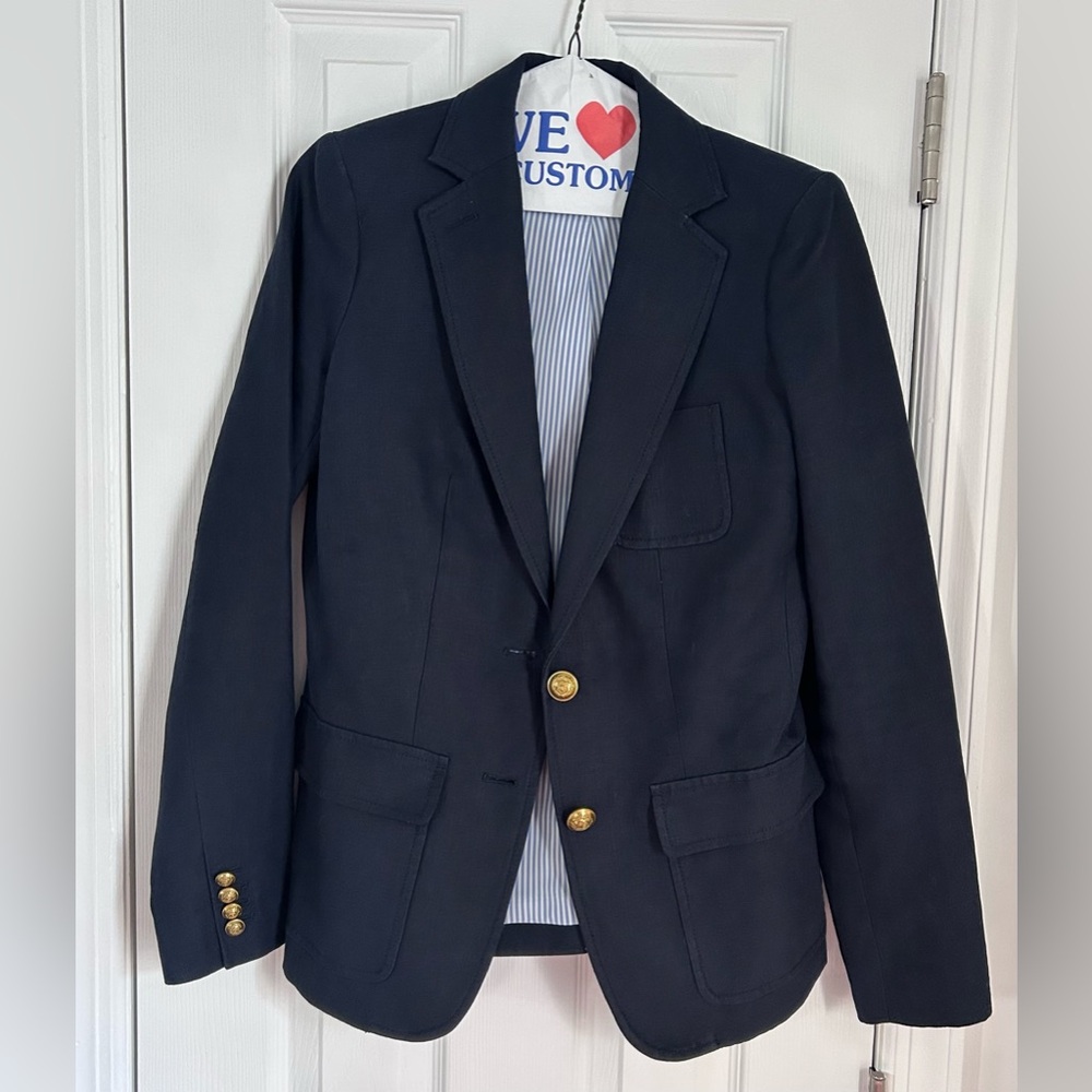 J. Crew Rhodes Linen Blazer Size 0T